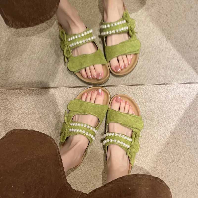 WUJI Rubber Sole Slip Resistant Abrasion Resistant Slide Slippers Women's-1