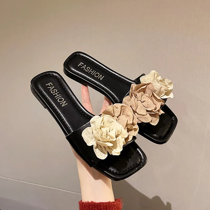 WUJI Rubber Sole Slip Resistant Abrasion Resistant Slide Slippers Women's-1