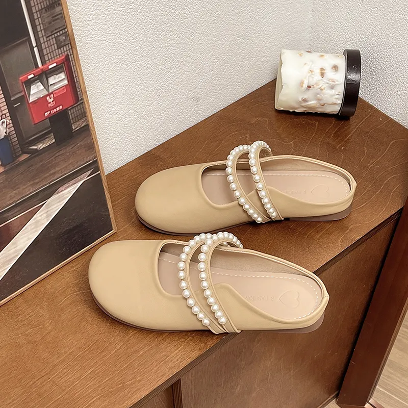 WUJI Rubber Sole Slip Resistant Abrasion Resistant Closed Toe Slippers Women's-8