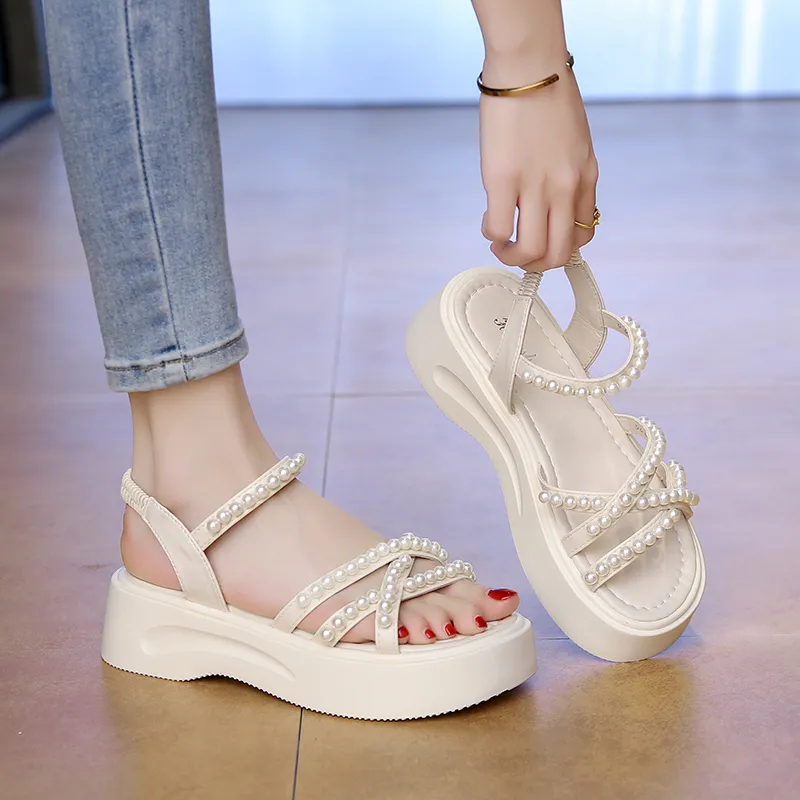 WUJI One Strap Sandals 5cm Women's-2