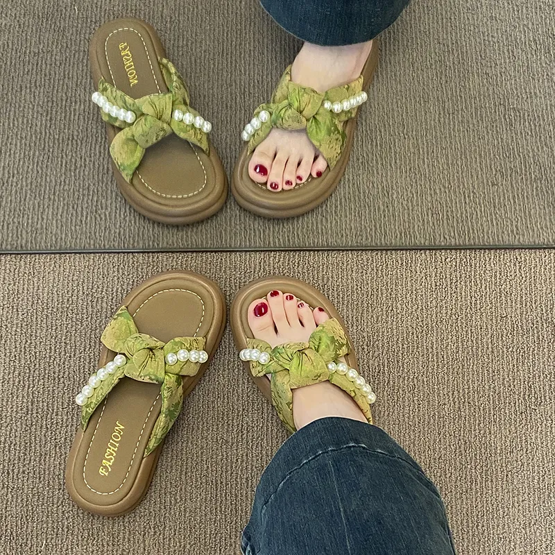 WUJI Slip Resistant Abrasion Resistant Slide Slippers Women's-2