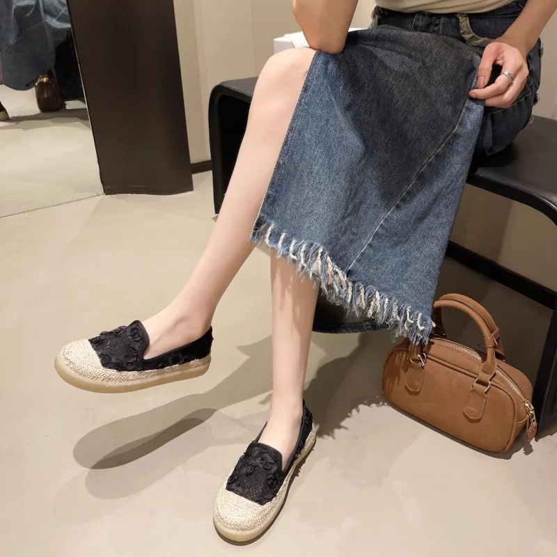 WUJI Espadrilles Women's Beige/Black-8