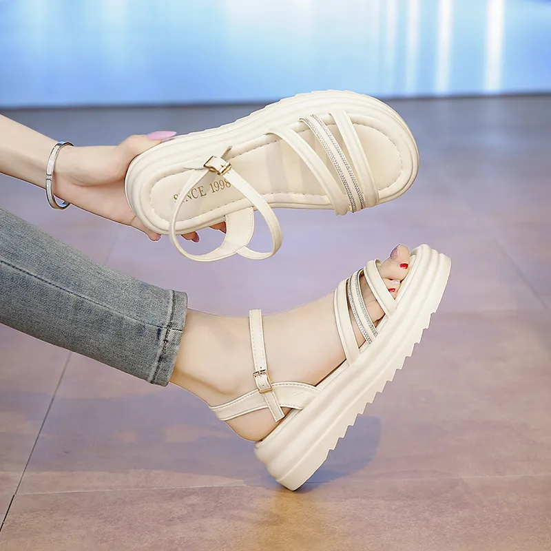 WUJI One Strap Sandals 5cm Women's-6