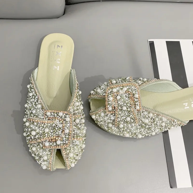 WUJI Slip Resistant Abrasion Resistant Closed Toe Slippers Women's-7