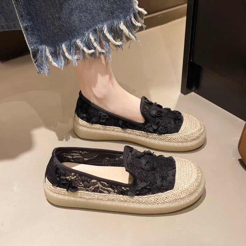 WUJI Espadrilles Women's Beige/Black-6