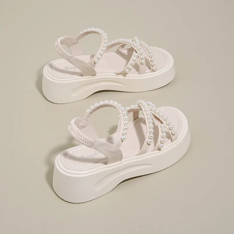 WUJI One Strap Sandals 5cm Women's-3