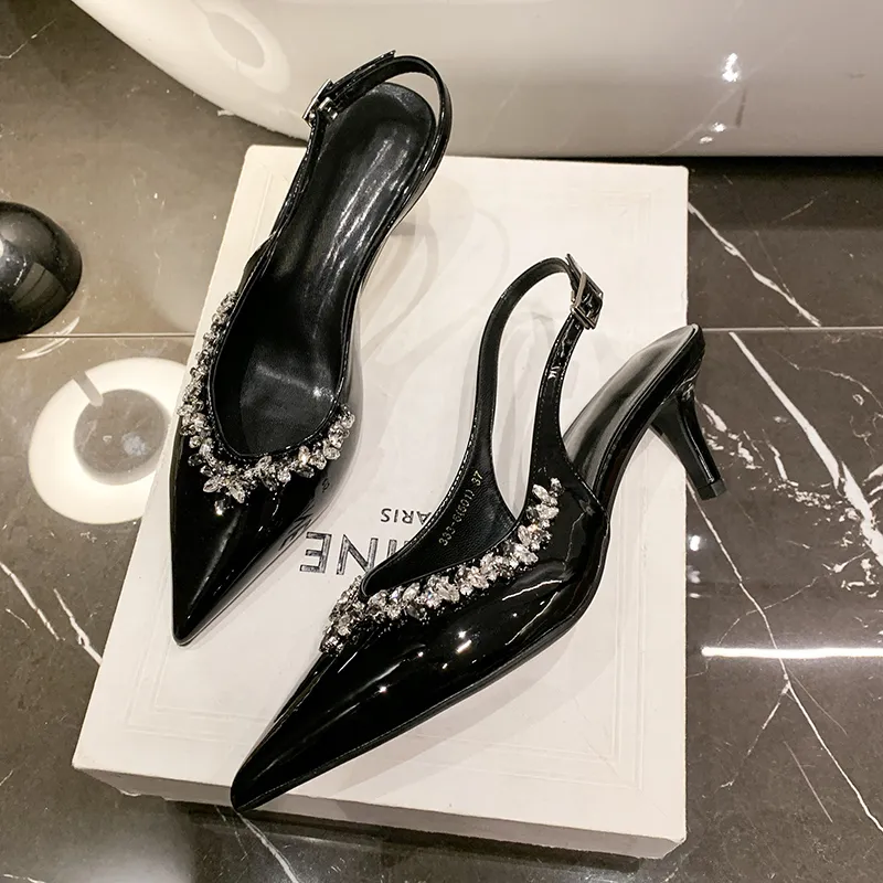 WUJI Slim Heel High Heels Women's-3