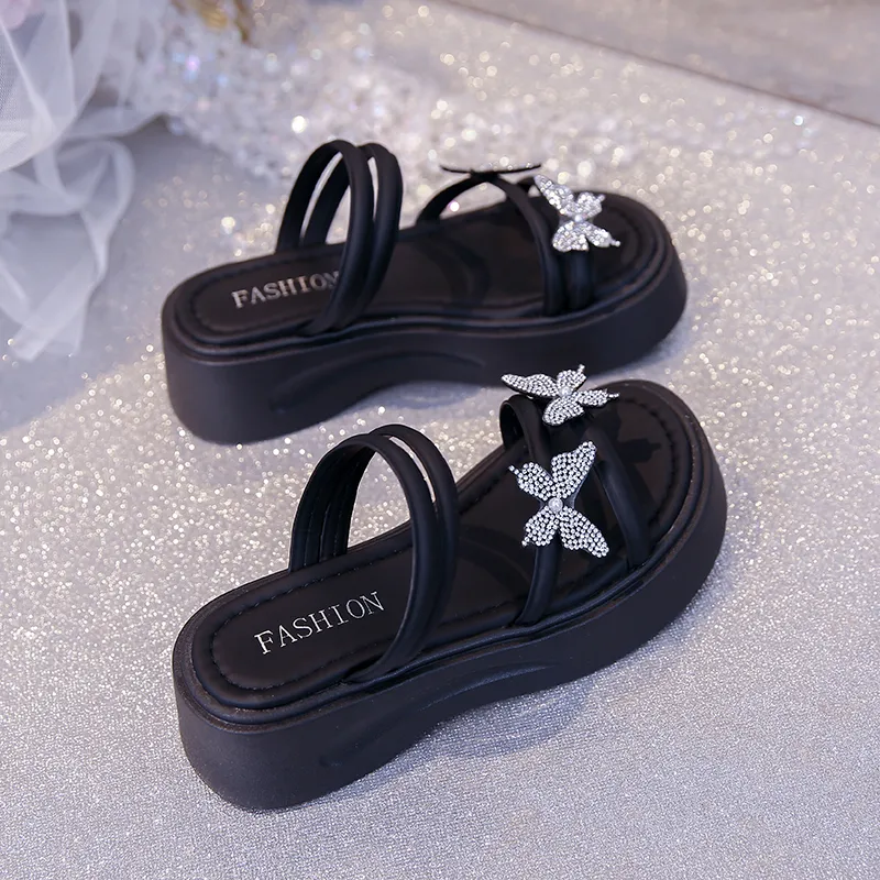 WUJI Rubber Sole Slip Resistant Abrasion Resistant Slide Slippers Women's-3