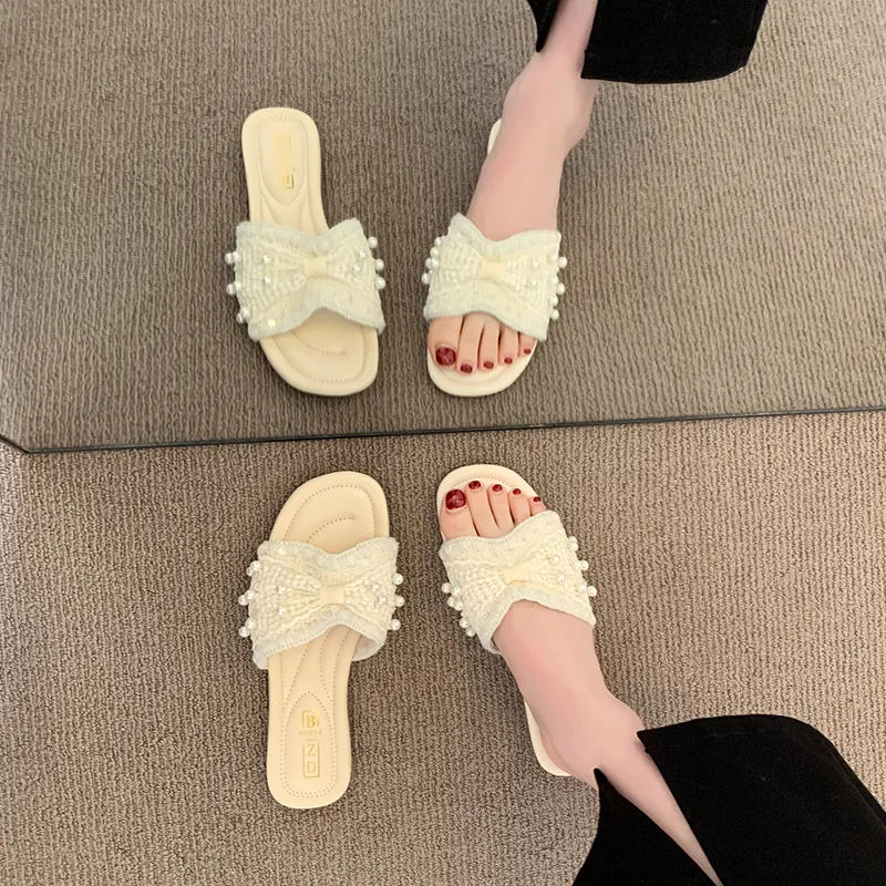 WUJI Rubber Sole Slip Resistant Abrasion Resistant Slide Slippers Women's-7