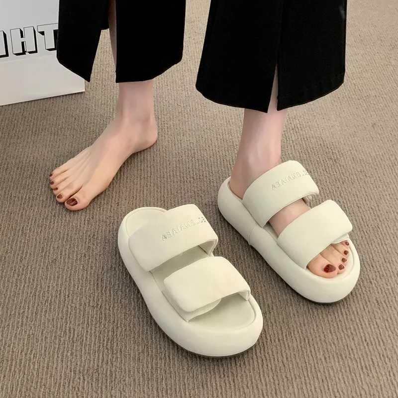WUJI Rubber Sole Slip Resistant Abrasion Resistant Slide Slippers Women's-8
