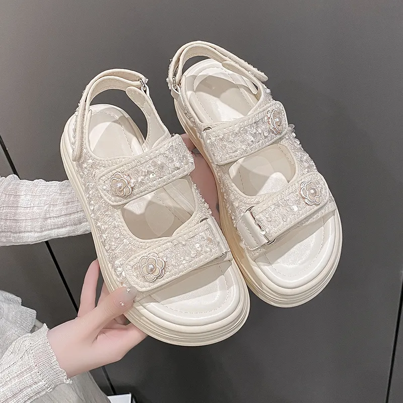 WUJI One Strap Sandals 5CM Women's-9