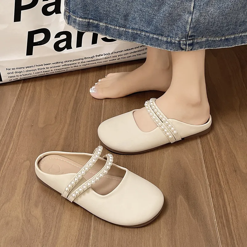 WUJI Rubber Sole Slip Resistant Abrasion Resistant Closed Toe Slippers Women's-3