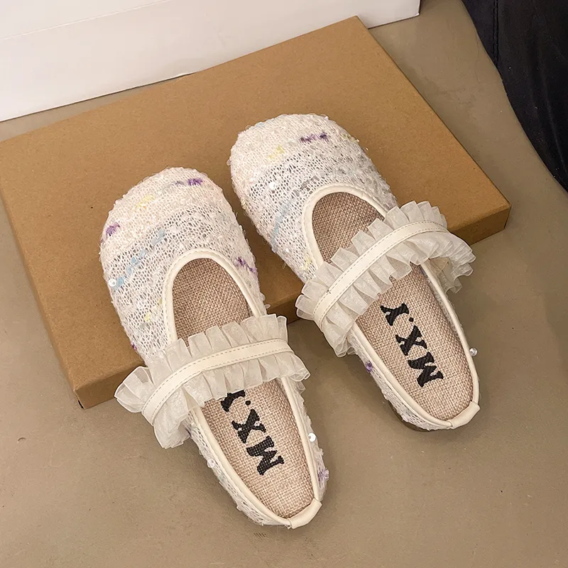 WUJI Rubber Sole Slip Resistant Abrasion Resistant Closed Toe Slippers Women's-8