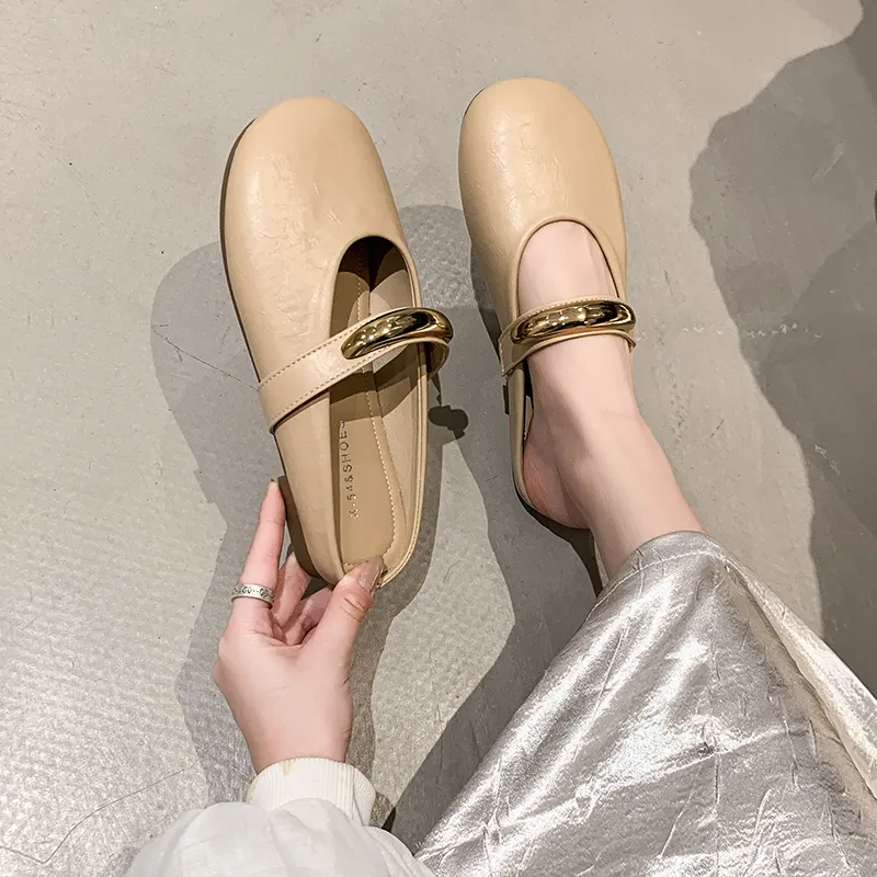 WUJI Rubber Sole Closed Toe Slippers Women's-2