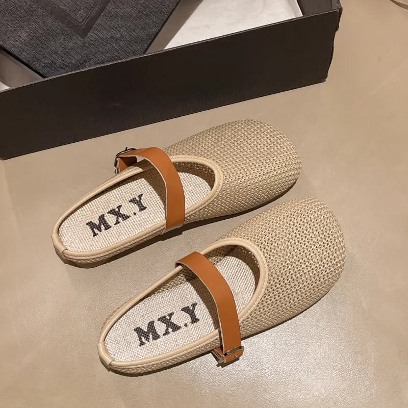 WUJI Cut Out Slip Resistant Abrasion Resistant Closed Toe Slippers Women's-9