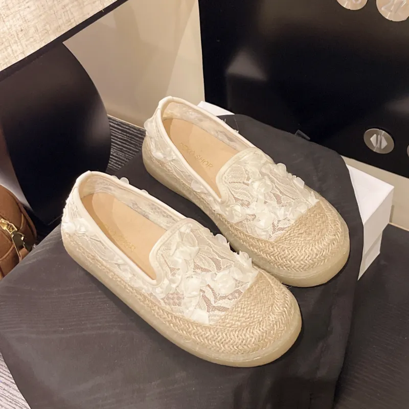 WUJI Espadrilles Women's Beige/Black-4