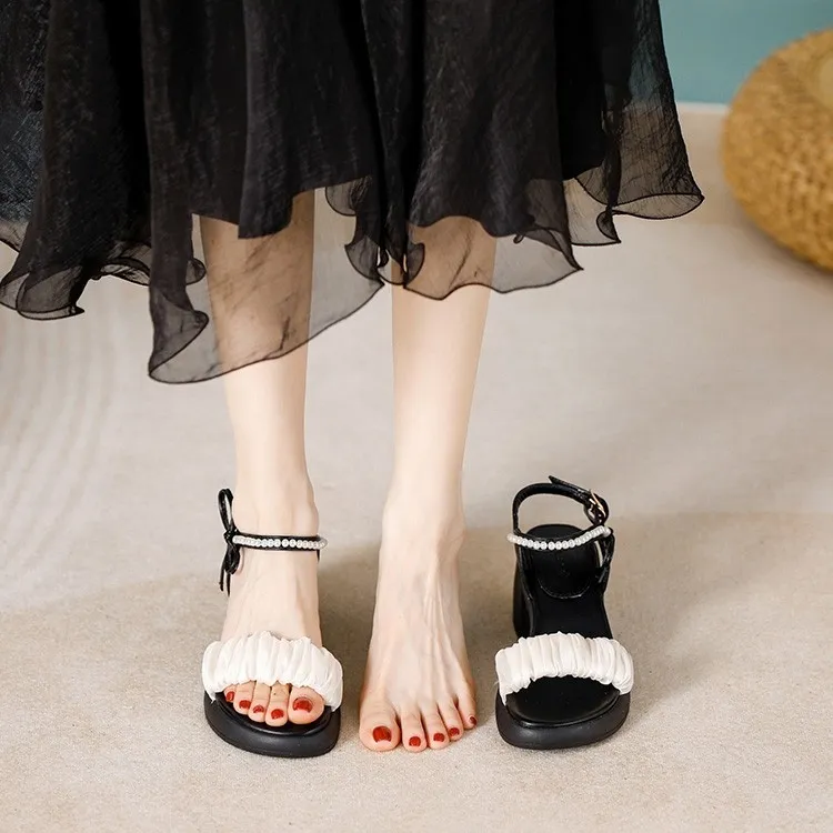 WUJI One Strap Sandals 7cm Women's-6