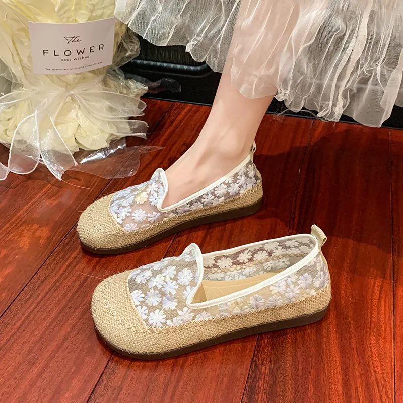 WUJI Espadrilles Women's Pink/Blue-6