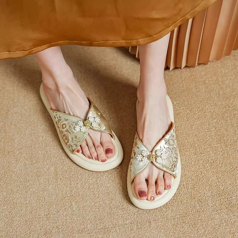 WUJI Slip Resistant Abrasion Resistant Slide Slippers Women's-5
