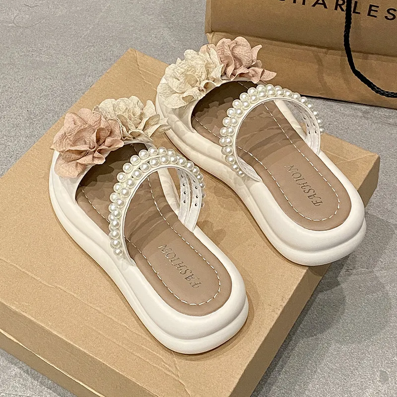 WUJI Rubber Sole Slip Resistant Abrasion Resistant Slide Slippers Women's-5