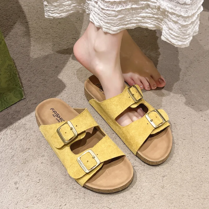 WUJI Slip Resistant Odor Resistant Slide Slippers Women's-2
