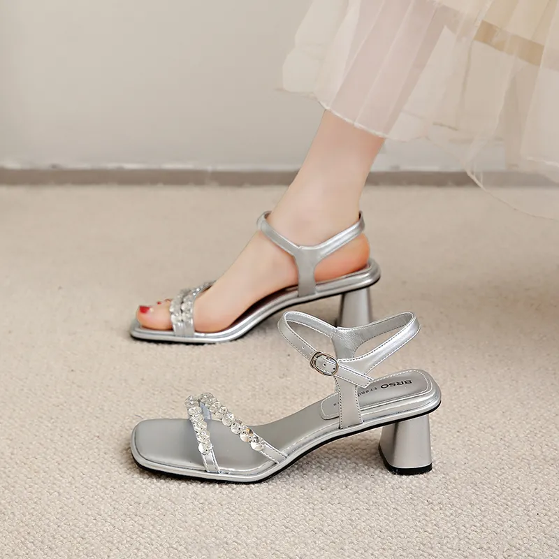 WUJI One Strap Sandals 5cm Women's-12