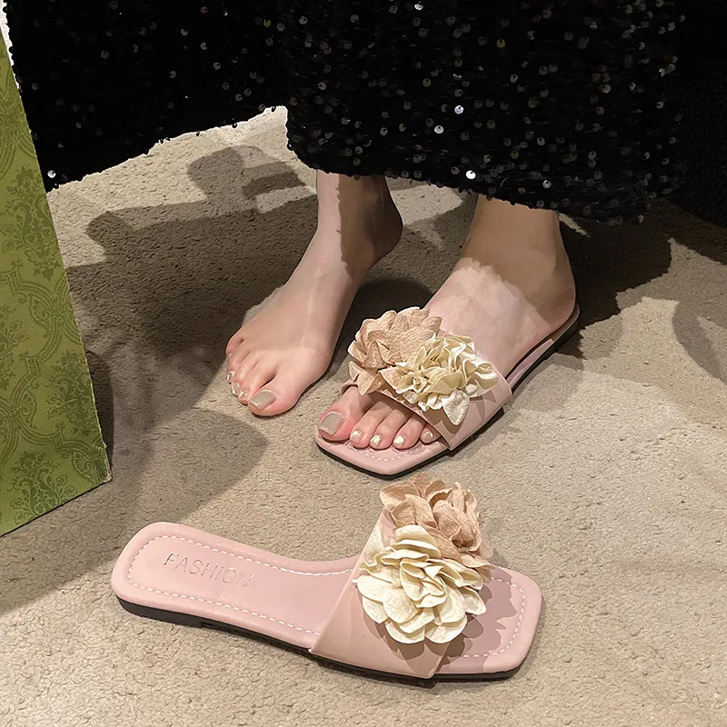 WUJI Rubber Sole Slip Resistant Abrasion Resistant Slide Slippers Women's-9