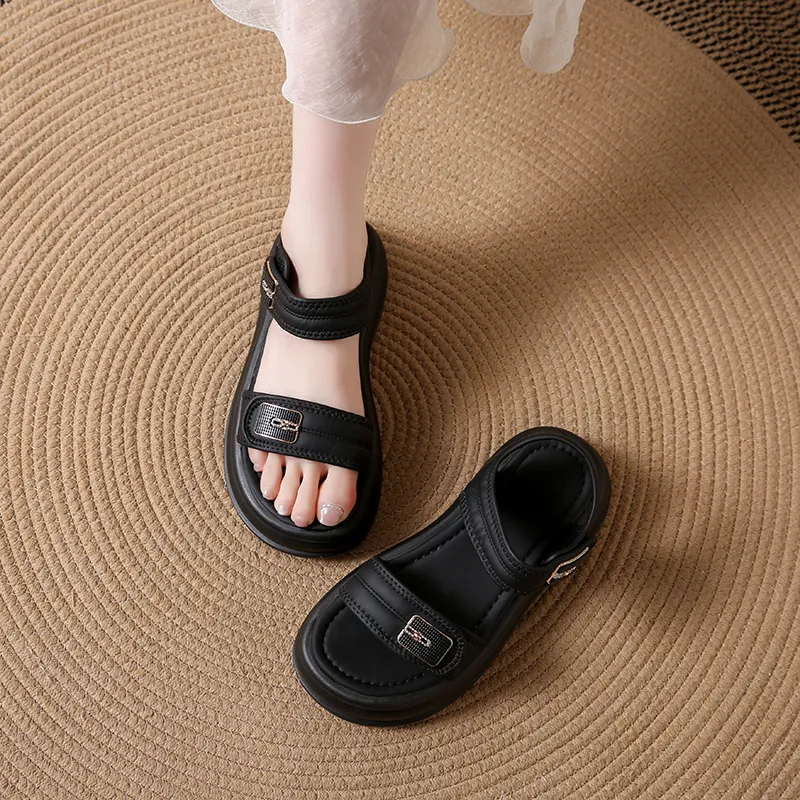 WUJI One Strap Sandals 5CM Women's-3