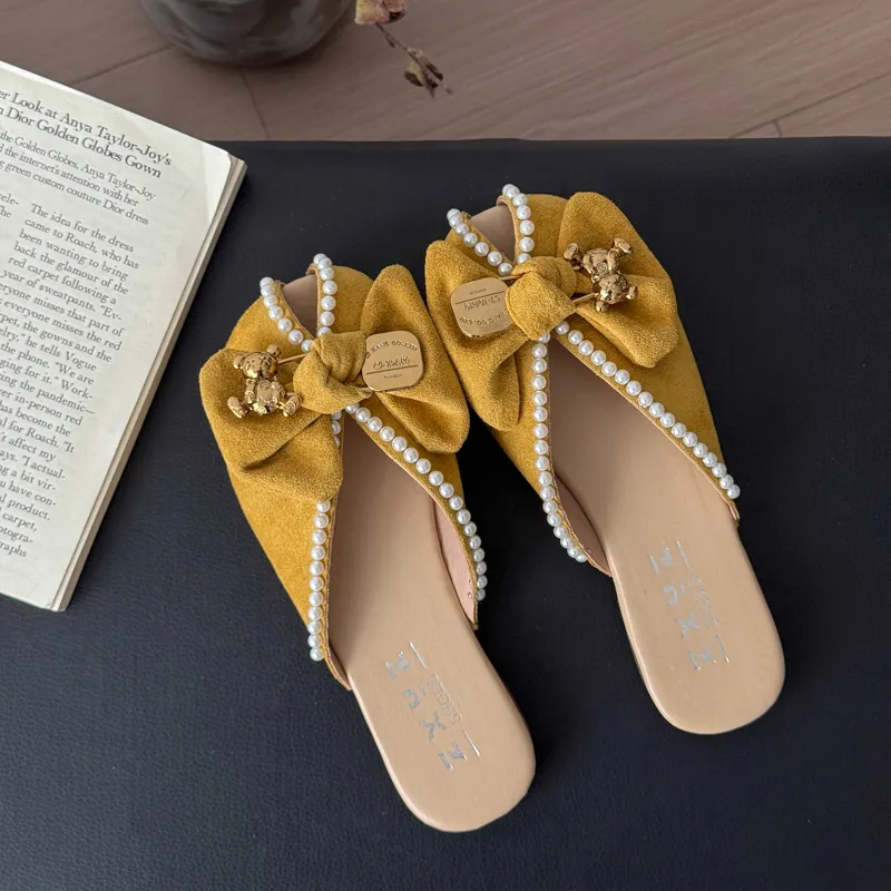 WUJI Rubber Sole Metal Slip Resistant Abrasion Resistant Closed Toe Slippers Women's-2