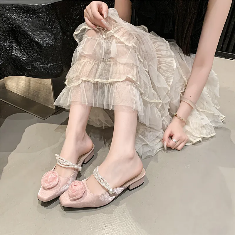 WUJI Slip Resistant Quiet Closed Toe Slippers Women's-3