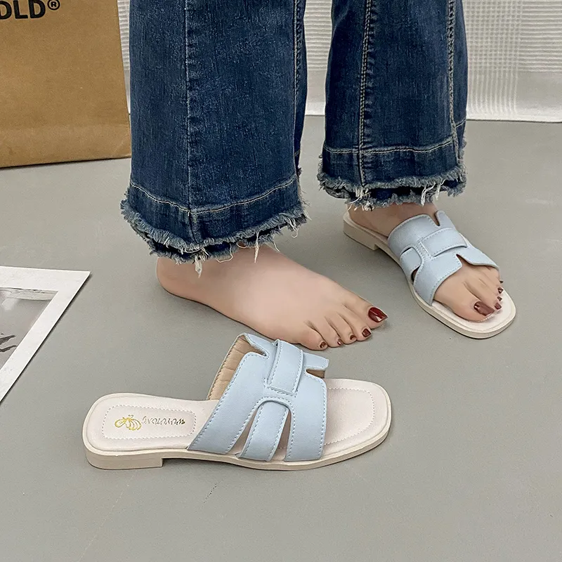 WUJI Rubber Sole Slip Resistant Abrasion Resistant Slide Slippers Women's-4