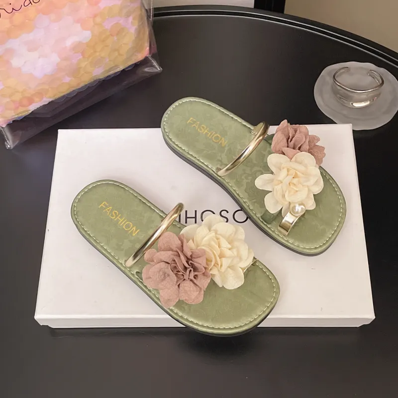 WUJI Slip Resistant Abrasion Resistant Flip Flops Women's-14