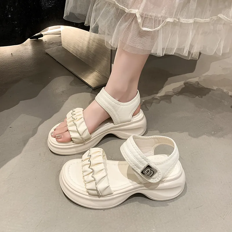 WUJI One Strap Sandals 5.5CM Women's-6