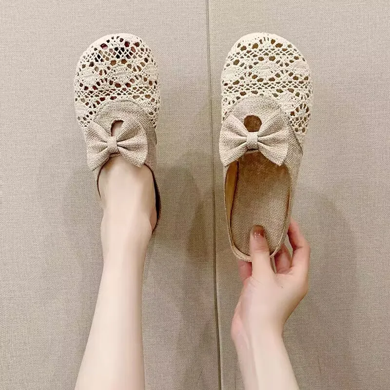 WUJI Rubber Sole Cut Out Abrasion Resistant Quick Dry Closed Toe Slippers Women's-5