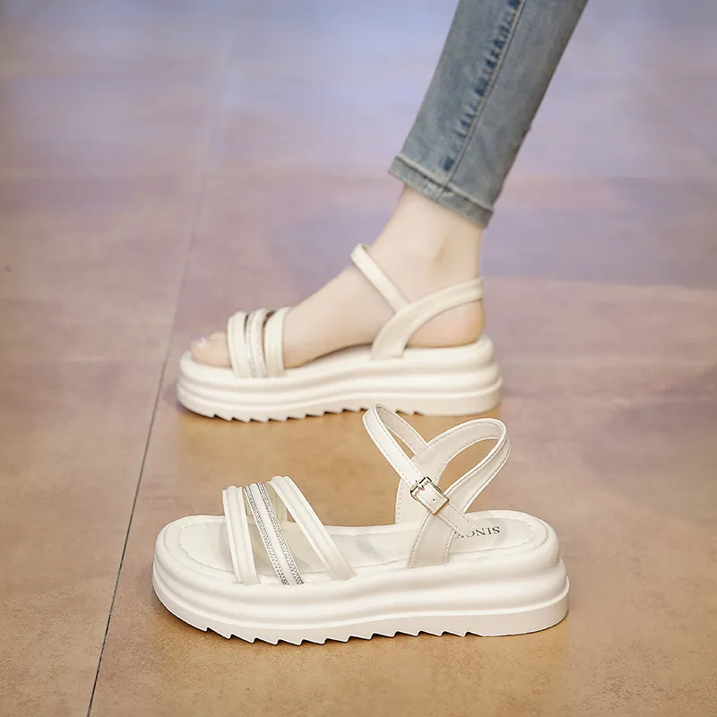WUJI One Strap Sandals 5cm Women's-5