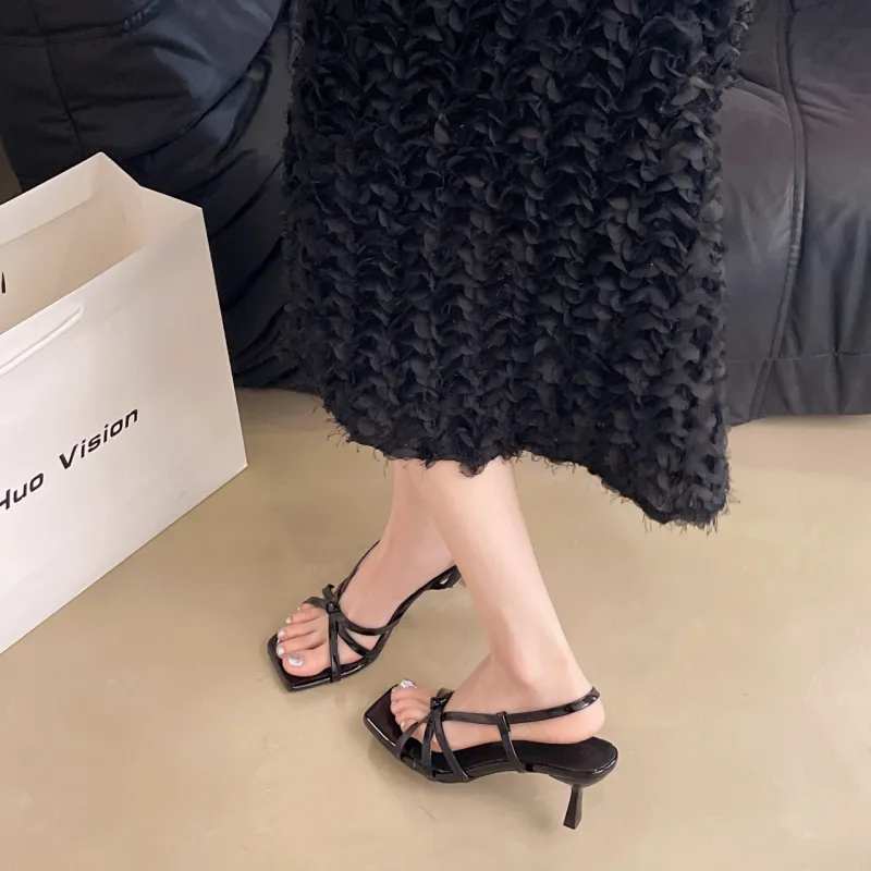 WUJI Slim Heel High Heels 7CM Women's-2