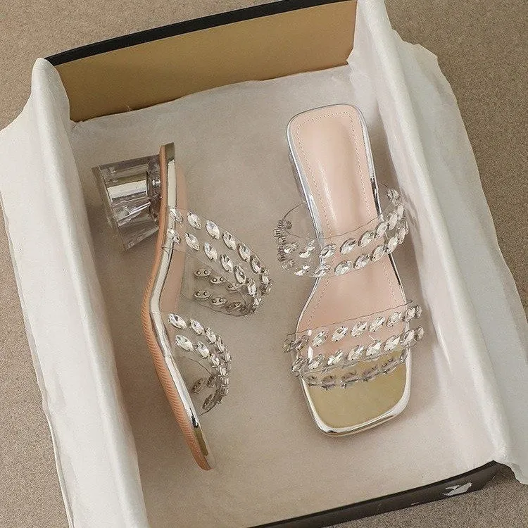 WUJI Abrasion Resistant Slip Resistant Slide Slippers Women's Silver-3