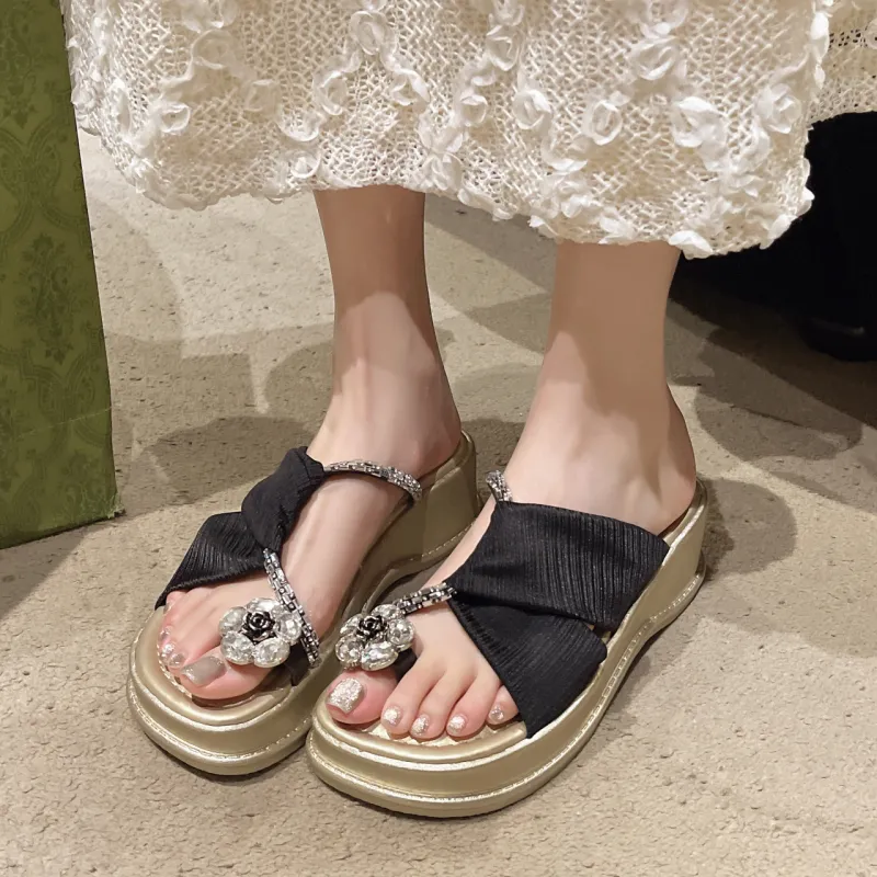 WUJI Slip Resistant Odor Resistant Slide Slippers Women's-3