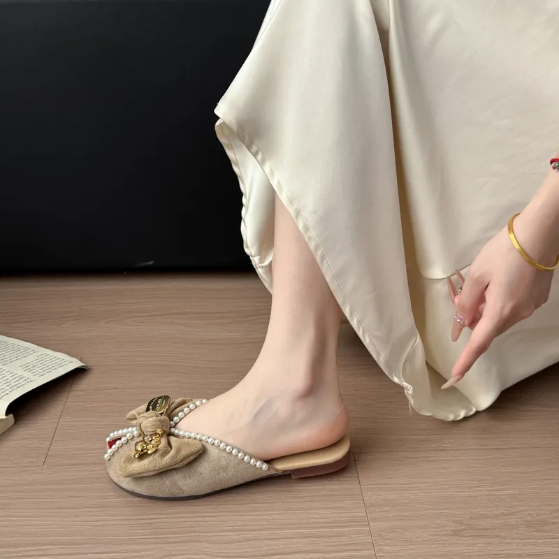 WUJI Rubber Sole Metal Slip Resistant Abrasion Resistant Closed Toe Slippers Women's-8
