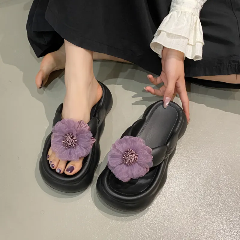 WUJI Abrasion Resistant Slip Resistant Flip Flops Women's-19