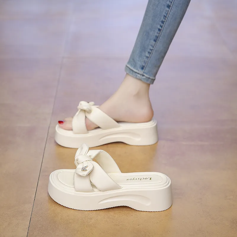 WUJI Rubber Sole Metal Slip Resistant Abrasion Resistant Slide Slippers Women's-4