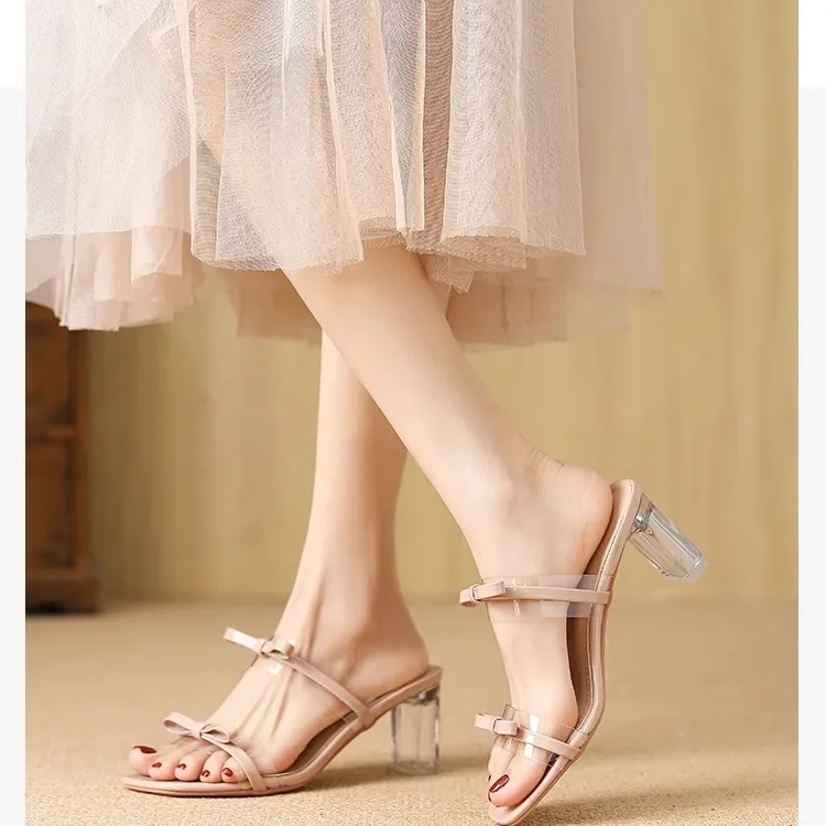 WUJI Rubber Sole Abrasion Resistant Slip Resistant Slide Slippers Women's-7
