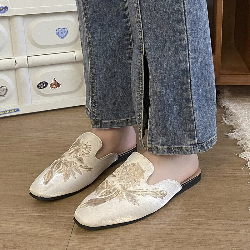 WUJI Slip Resistant Odor Resistant Closed Toe Slippers Women's-4