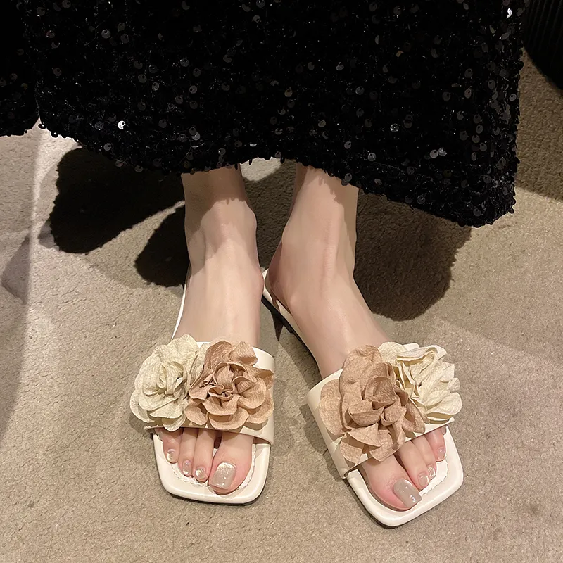 WUJI Rubber Sole Slip Resistant Abrasion Resistant Slide Slippers Women's-4