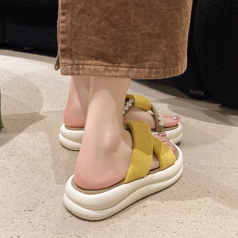 WUJI Slip Resistant Odor Resistant Slide Slippers Women's-12