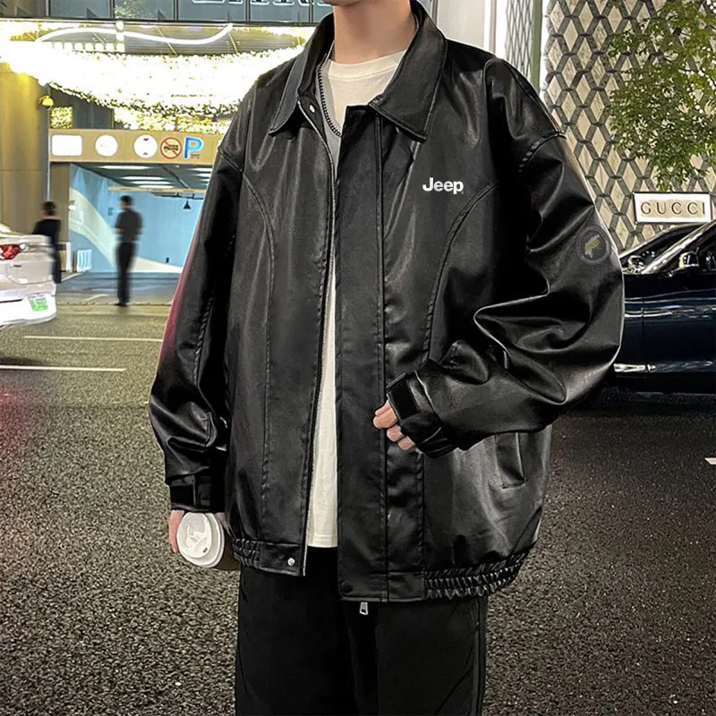 Jeep Leather Jackets Unisex-3