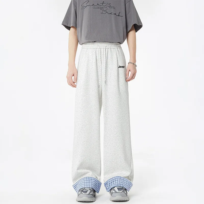 Jeep JEEP Casual Pants Unisex White Heather Gray-3