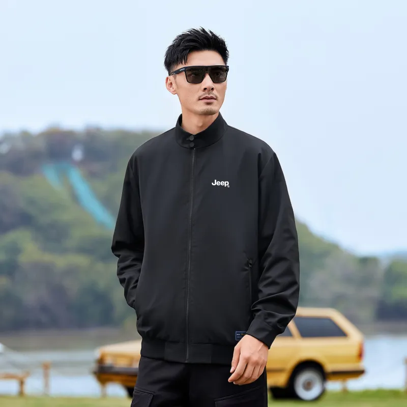 Jeep Jackets Coats Unisex Pure Black-2