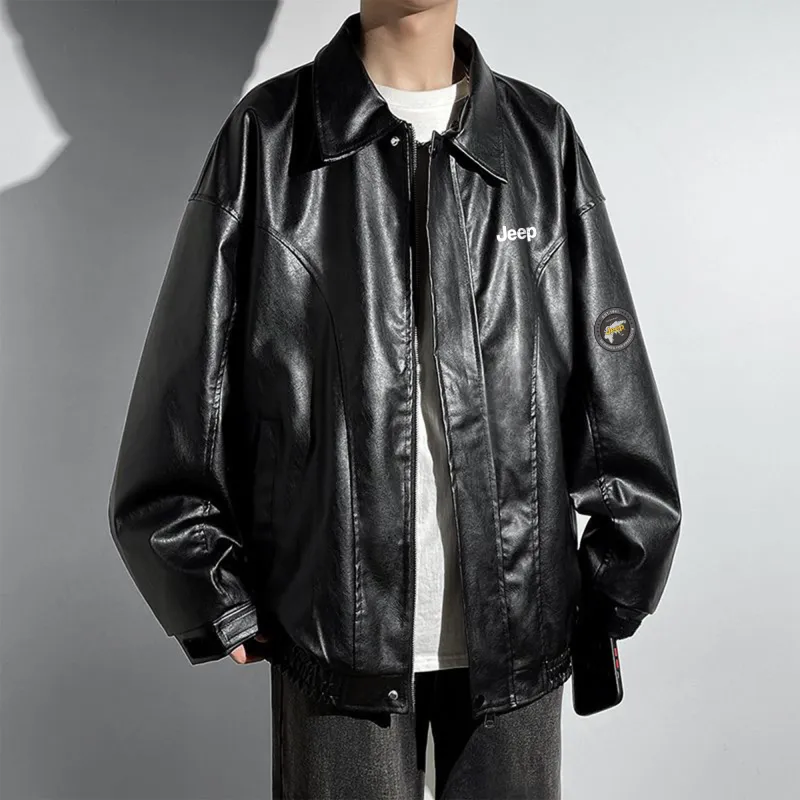 Jeep Leather Jackets Unisex-5