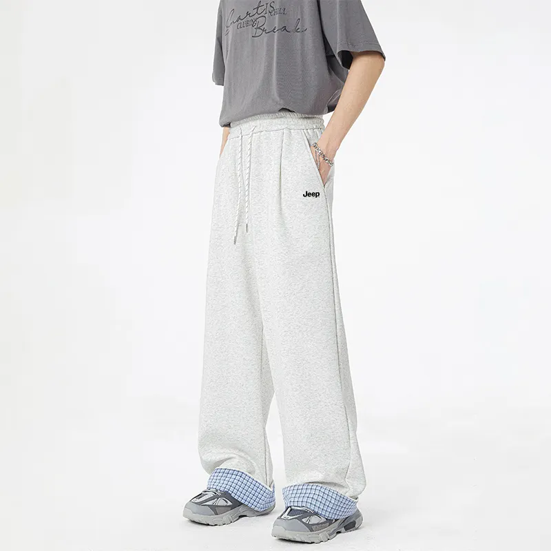 Jeep JEEP Casual Pants Unisex White Heather Gray-2